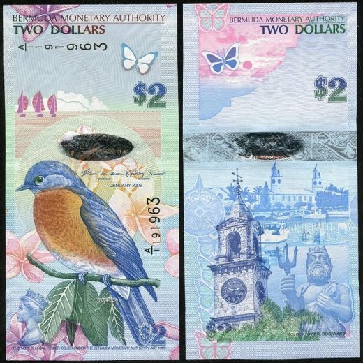 Бермудские острова - 2 доллара 2009