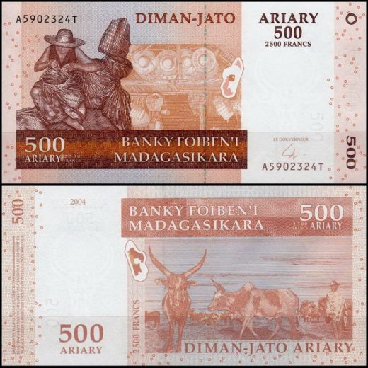 Мадагаскар - 500 ариари 2004