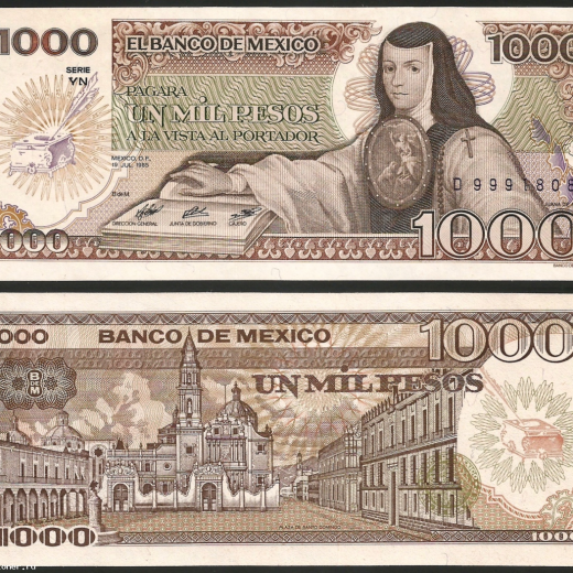Мексика - 1000 песо 1985 г.